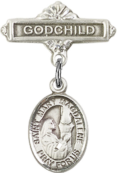 St. Mary Magdalene Charm and Godchild Badge Pin