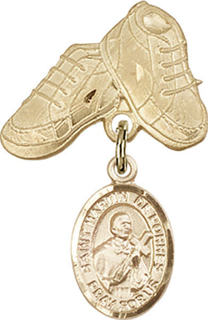 St. Martin de Porres Charm and Baby Boots Pin