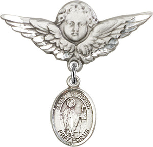 St. Richard Charm and Angel with Larger Wings Badge Pin