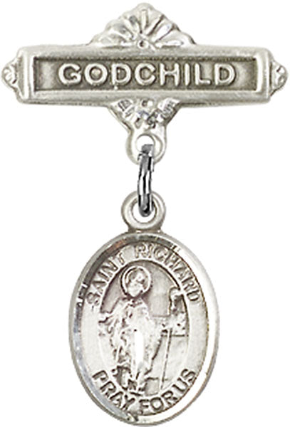 St. Richard Charm and Godchild Badge Pin