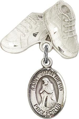 St. Juan Diego Charm and Baby Boots Pin