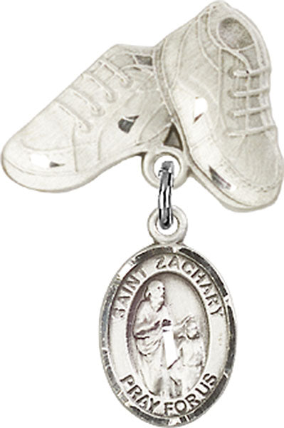 St. Zachary Charm and Baby Boots Pin