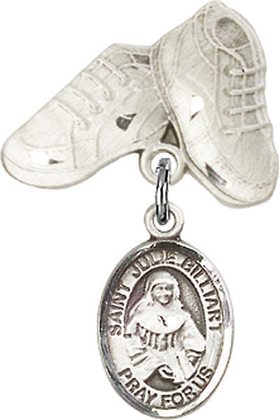 St. Julie Billiart Charm and Baby Boots Pin