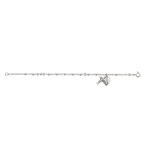 Sterling Silver Bead First Communion Bracelet