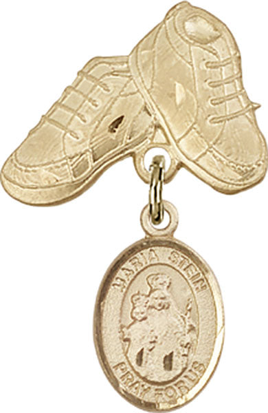 Maria Stein Charm and Baby Boots Pin