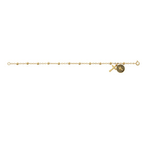 Sterling Silver St. Benedict Bead Bracelet