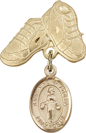 St. Nino de Atocha Charm and Baby Boots Pin