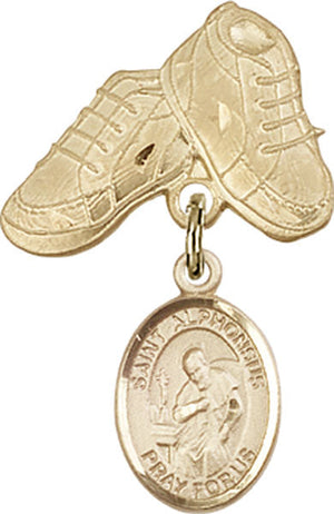 St. Alphonsus Charm and Baby Boots Pin