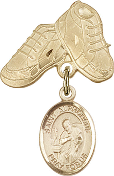 St. Alphonsus Charm and Baby Boots Pin