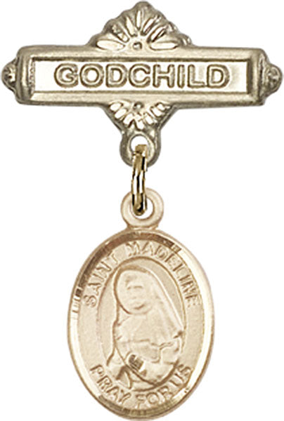 St. Madeline Sophie Barat Charm and Godchild Badge Pin