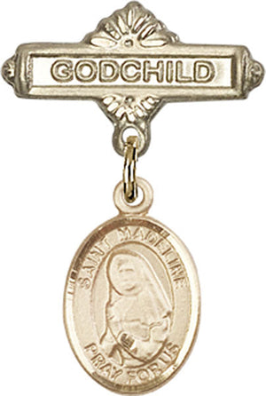 St. Madeline Sophie Barat Charm and Godchild Badge Pin
