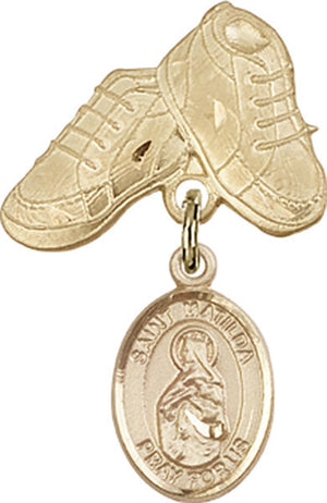St. Matilda Charm and Baby Boots Pin