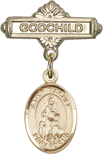 St. Rachel Charm and Godchild Badge Pin