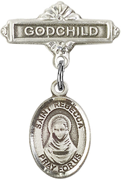 St. Rebecca Charm and Godchild Badge Pin