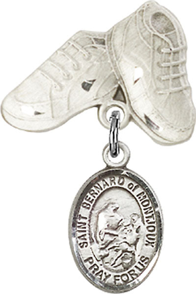 St. Bernard of Montjoux Charm and Baby Boots Pin