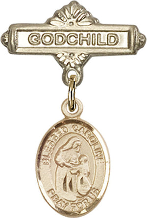 Blessed Caroline Gerhardinger Charm and Godchild Badge Pin