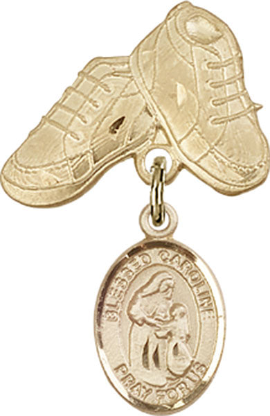 Blessed Caroline Gerhardinger Charm and Baby Boots Pin