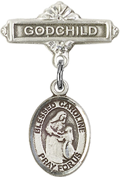 Blessed Caroline Gerhardinger Charm and Godchild Badge Pin