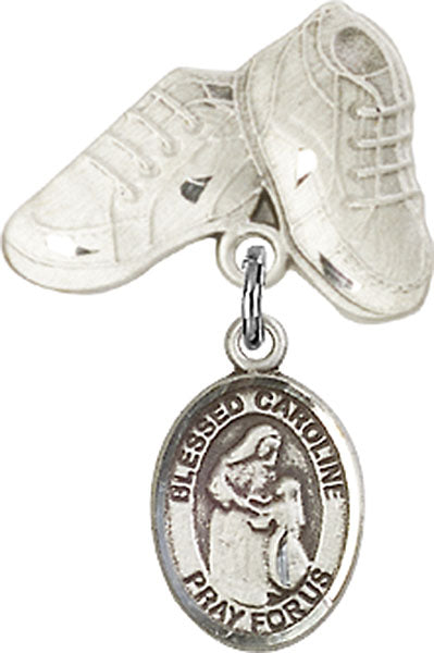 Blessed Caroline Gerhardinger Charm and Baby Boots Pin