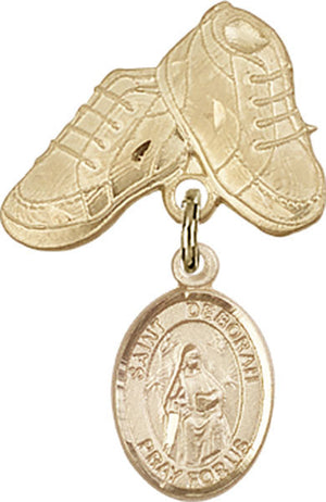 St. Deborah Charm and Baby Boots Pin