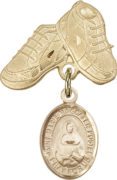 Marie Magdalen Postel Charm and Baby Boots Pin