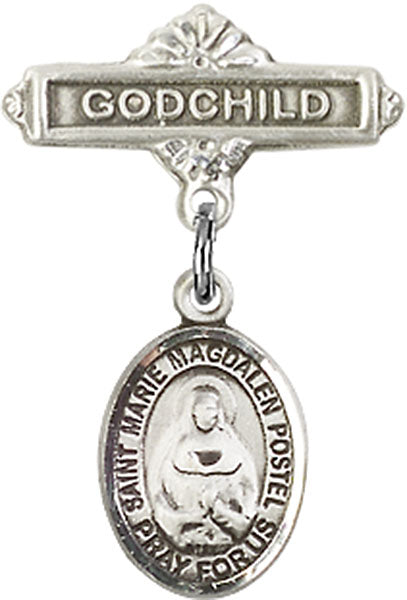 Marie Magdalen Postel Charm and Godchild Badge Pin