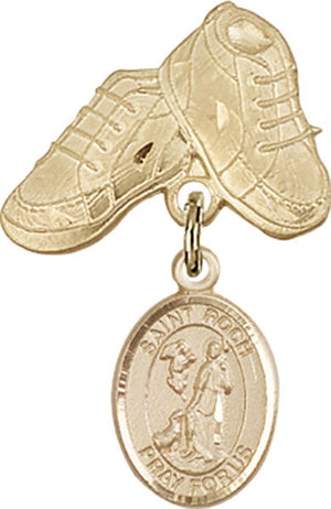 St. Roch Charm and Baby Boots Pin
