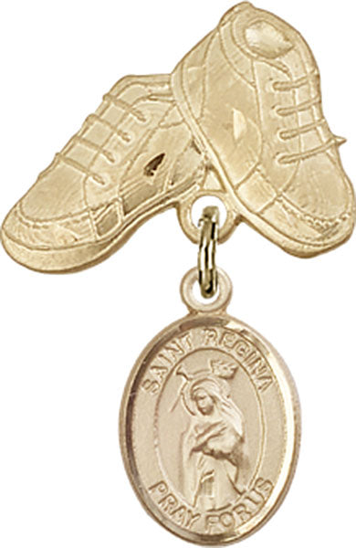 St. Regina Charm and Baby Boots Pin