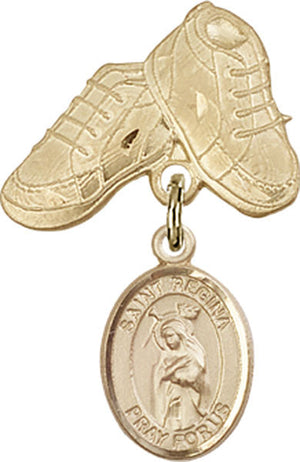 St. Regina Charm and Baby Boots Pin