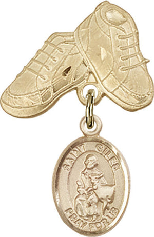 St. Giles Charm and Baby Boots Pin