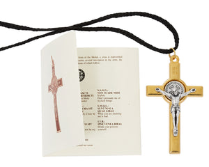 St. Benedict Crucifix on Cord with Booklet