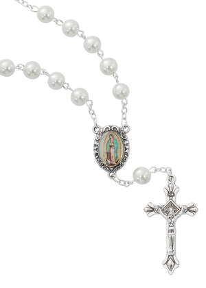 Pearl Our Lady of Guadalupe Auto Rosary