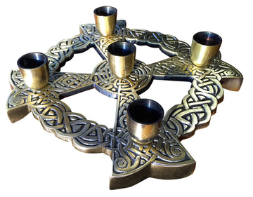 Bronze Celtic Knot Advent Wreath