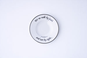 Daily Bread Scripture Appetizer & Dessert Plates – Set of 4 Porcelain Plates with Bible Verses
