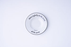 Daily Bread Scripture Appetizer & Dessert Plates – Set of 4 Porcelain Plates with Bible Verses