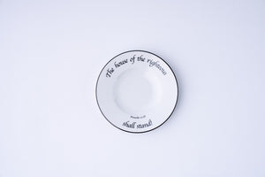 Daily Bread Scripture Appetizer & Dessert Plates – Set of 4 Porcelain Plates with Bible Verses