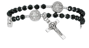 Black Crystal Twist St. Benedict Rosary