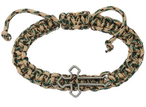 Paracord Bracelet with Cut-Out Cross