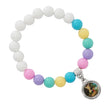 White and Colorful Kids Stretch Rosary Bracelet