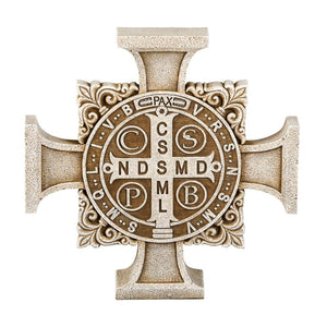 Saint Benedict Stepping Stone Cross 11" High