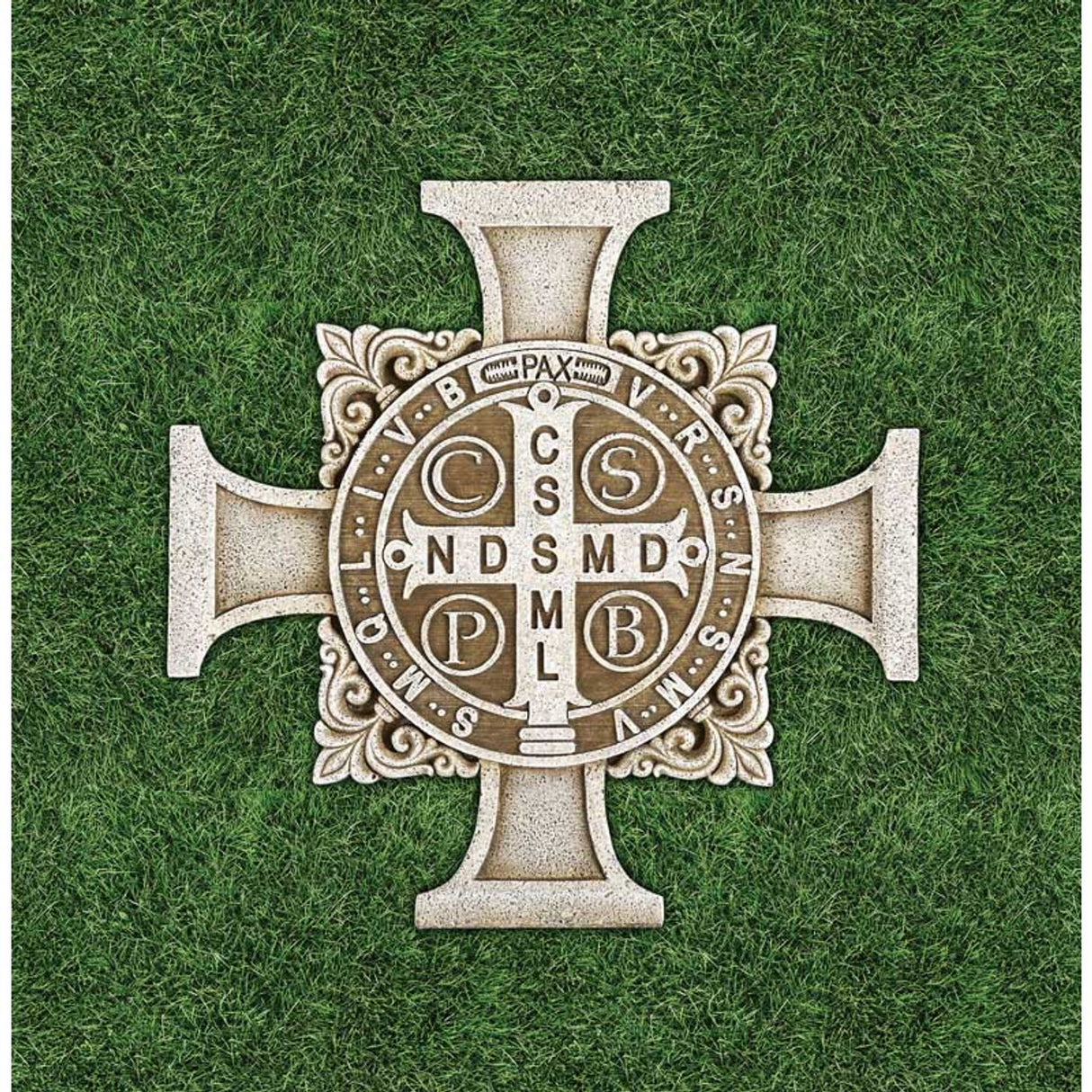 Saint Benedict Stepping Stone Cross 11" High
