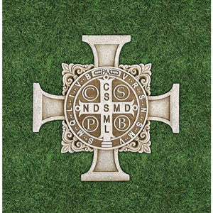 Saint Benedict Stepping Stone Cross 11" High