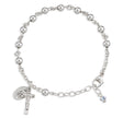 5mm High Polished Bead Rosary Bracelet, Sterling Silver