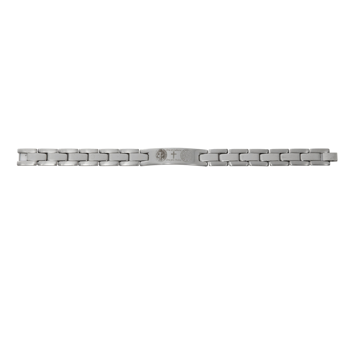 Men's Black Stainless Steel St. Benedict Bracelet