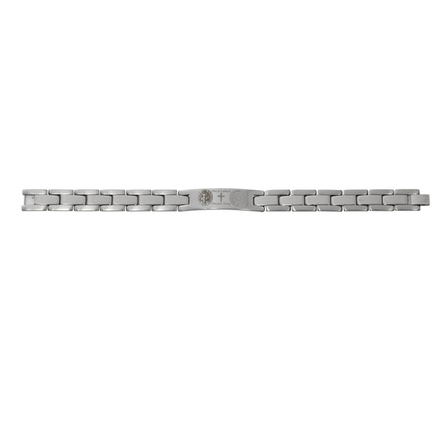 Men's Black Stainless Steel St. Benedict Bracelet