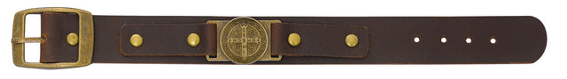 Leather St. Benedict Bracelet