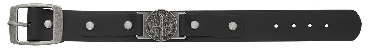 Leather St. Benedict Bracelet