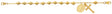 Gold Plated Medal Link Guadalupe Rosary Bracelet