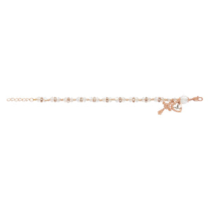 Crystal Rondelle Rosary Bracelet