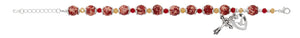 Crystal Rondelle Rosary Bracelet